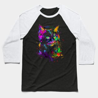 Cat DJ Voyage Baseball T-Shirt